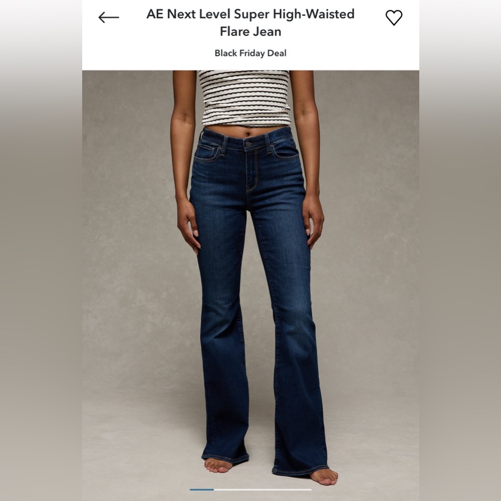 American Eagle Outfitters Dark Blue Flare Jeans